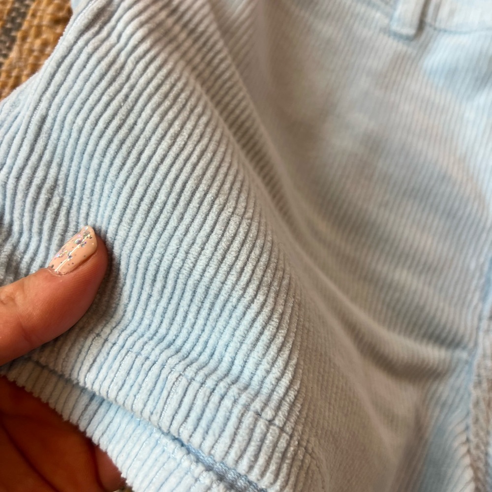 NWOT Billabong Light Blue Corduroy High Waist Women's Shorts - Picture 5 of 9